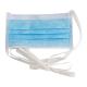Blue White Medical Use Non Woven 3ply Face Mask With Tie On