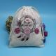 Natural Color Cotton Muslin Drawstring Bags , Storage Large Jewelry Pouch