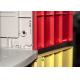 Corrosion Proof Red Storage Lockers , ABS 5 Tier Locker 1810 X 310 X 460