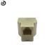 Kico Beige ABS RJ11 1 to 2 female telephone line splitter adapter connectors best goods