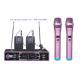 GL-316  two-handheld VHF colorful pink wireless microphone with screen   / micrófono / good quality