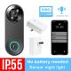 FCC Approved IP54 WIFI Video Doorbells 128G H 265 Tuya Smart Doorbell