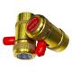 One high and one low connector All copper R744 quick couple for refrigerant charging