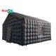 Commercial Oxford Black Inflatable Cube Party Tent Nightclub With Air Blower