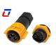 15A Male Female 3 Pin Power Connector 3 Pin Data Connector Waterproof M19