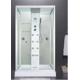 Custom Made Glass Shower Cabin 2 Sided Glass Shower Enclosure With Brass Jets