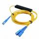 3 Port FBT Ftth Wdm In Optical Fiber , 1X2 Wdm Cwdm Dwdm