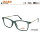 Latest fashion TR90 injection glasses china wholesale plastic optical frame with metal temple
