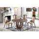 6 seater round marble dining table with lazy Susan