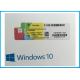 OEM French Language Microsoft Windows 10 Pro Software online activation with COA sticker