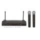 LS-7200 UHF dual channel wireless microphone system with headset lavalier lapel / SHURE MICS