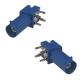 Blue Color Fakra C Connector PCB Right Angle Connector For Car GPS