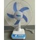 Metal Grill 16''  DC Rechargeable Fan With 4AH Lithium Battery