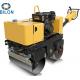 9HP Walk Behind Dual Drum Hydraulic Road Roller Exciting Force 30KN