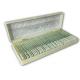50pcs Mixed Prepared Microscope Slides Kit With Plastic / Wooden Storage Case
