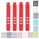 1.5mm-2.0mm Oval Silicone Self Gripping Cable Ties 6.5cm 7.4cm