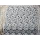 Eyelash Corded Lace Fabric White Floral / Nylon Rayon Heavy Lace Material