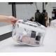 Clear Makeup Travel Toiletry Tote Bags Large Cosmetic Organizer Zipper Pouch Purse