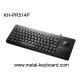 Self - service 81 keys Keyboard with integrated trackball , waterproof computer keyboard