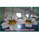 190T Nylon Color Changeable Inflatable Flower Lighting Decoration For Wedding
