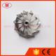 T04S 58.00/76.07mm 11+0 blades High performance turbo Billet/aluminum 2618/milling compressor wheel for racing