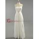 2013 A-line Strapless Train Pleated Beaded Chiffon Ivory Bridal dresses BDGD1004