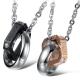 New Fashion Tagor Jewelry 316L Stainless Steel couple Pendant Necklace TYGN242