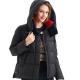 FODARLLOY Cotton Padded Clothes Thickened Warm Medium Long Hooded Outwear Winter Coat Plus Size Women'S Coats