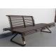 Double Side Commercial Metal Benches Outdoor For Patio Park OEM ODM