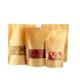 Resealable  Custom Printing  Made Stand Up Kraft Paper Bags With k For Coffee Packaging