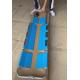 Blue 210cm 44cm Ambulance Collapsible Scoop Stretcher With Straps Manually Operated
