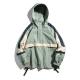 Pullover Street Softshell Hooded Cargo Drawstring Anorak Jacket Half Zip Style