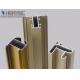 Gold Anodized Aluminum Window Extrusion Profiles , Extruded Aluminum Window