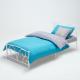 Simple Rod Iron Single Bed Quick Easy Assemble Sturdy Construction