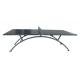 Steel Frame Discount Ping Pong Tables , table tennis outdoor table With Arc Shape Metal Leg