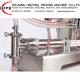 Cosmetics / Shampoo Semi Automatic Liquid Filling Machine 10-25 Bottles / Min