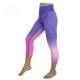 Anti Wrinkle Lycra Sports Leggings / Athletic Workout Leggings Flatlock Stitching