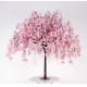 OEM Pink 130cm Height Faux Cherry Blossom Tree Fiberglass Plastic