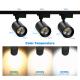 3500K Black Color COB Track Light 10W 20W 30W For Clothing Store