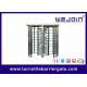 Subway , Metro Turnstile Entry Systems / Stainless Steel Controlled Access Turnstiles