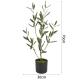 Anti UV Artificial Olive Tree Fresh And Welcoming Mimic Exact Colors Textures Of Real Plants