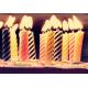 Decorative Spiral Birthday Candles , Funny Smelless Twisted Birthday Candles