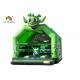 Green Commercial 2.1 Ft Astronaut Childrens Bouncy Castle / Inflatable Kids Jumping Castle