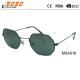 2018 new arrival metal sunglasses with plastic tip ,fashion style,suitable for men and women