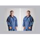 Dark Blue Disposable Protective Coverall Tyvek Material Customized Logo