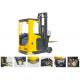 Seat Type Electric Reach Truck Forklift , Narrow Aisle Reach Truck 6.2m Lifting Height