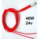 Electronic 24V 40W Cartridge Wire Heater heat resistant for 3D Printer