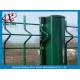 Red / Green Pvc Coated Wire Mesh Fencing / Wire Garden Fence
