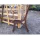 Long Outdoor Wooden Cast Iron Bench Seat Ends For Street Furniture