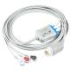 P-hilips 8Pin ECG Cables and Leadwires 3Lead M1735A Snap ECG Cable